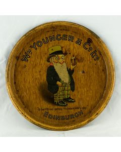 William Younger & Co. Ltd Round Black Backed Steel