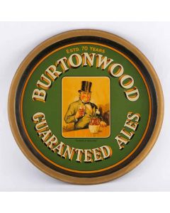 Burtonwood Brewery Co. Ltd Round Black Backed Steel
