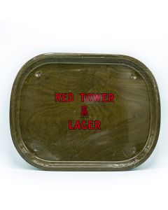 Red Tower Lager Brewery Ltd Rectangular Black Backed Steel