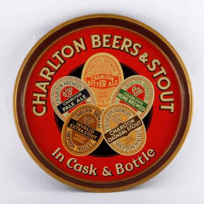Charlton Brewery Co. Ltd Round Black Backed Steel