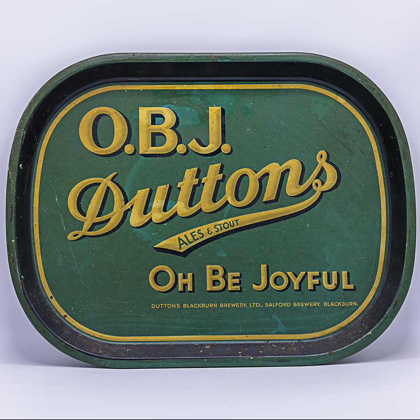 Dutton's Blackburn Brewery Ltd Rectangular Black Backed Steel - Image 2