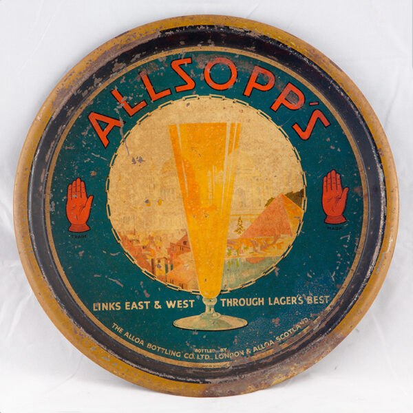 Samuel Allsopp & Sons Ltd (Alloa Brewery) Round Black Backed Steel