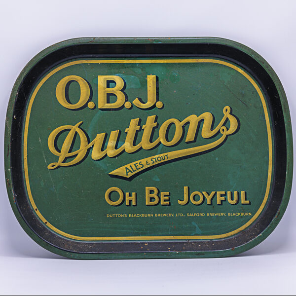 Dutton's Blackburn Brewery Ltd Rectangular Black Backed Steel