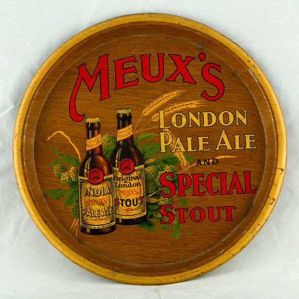 Meux's Brewery Co. Ltd Round Black Backed Steel