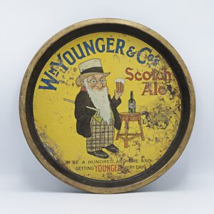 William Younger & Co. Ltd Round Black Backed Steel