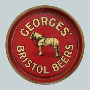 Bristol Brewery Georges & Co. Ltd Round Black Backed Steel
